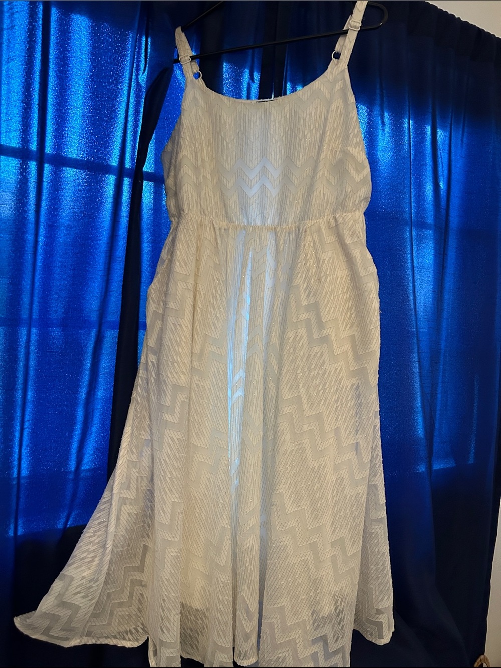 torrid White Zigzag Midi Sundress